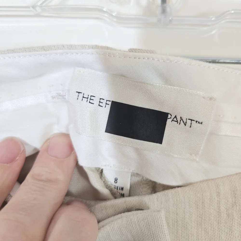 Aritzia Wilfred Cropped Effortless Pant Ecru 8 New